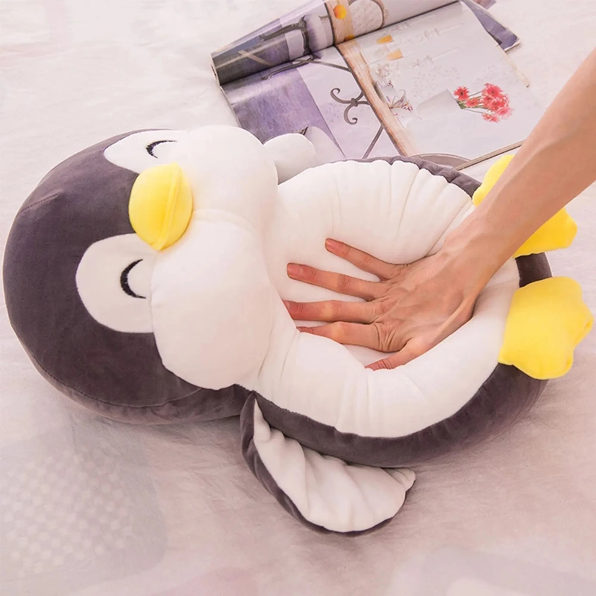 Sublimely Soft Oversized Stuffed Penguin Plushie