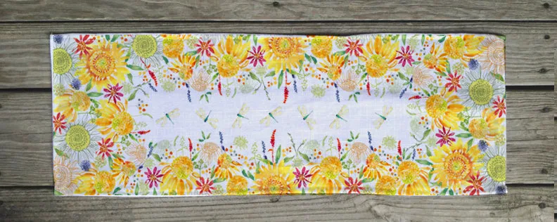 Sunshine Floral Table Runner