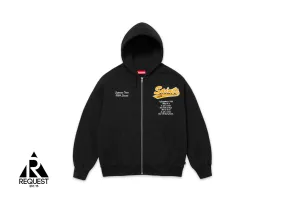 Supreme Salvation Zip Up Hooded Sweatshirt “Black”