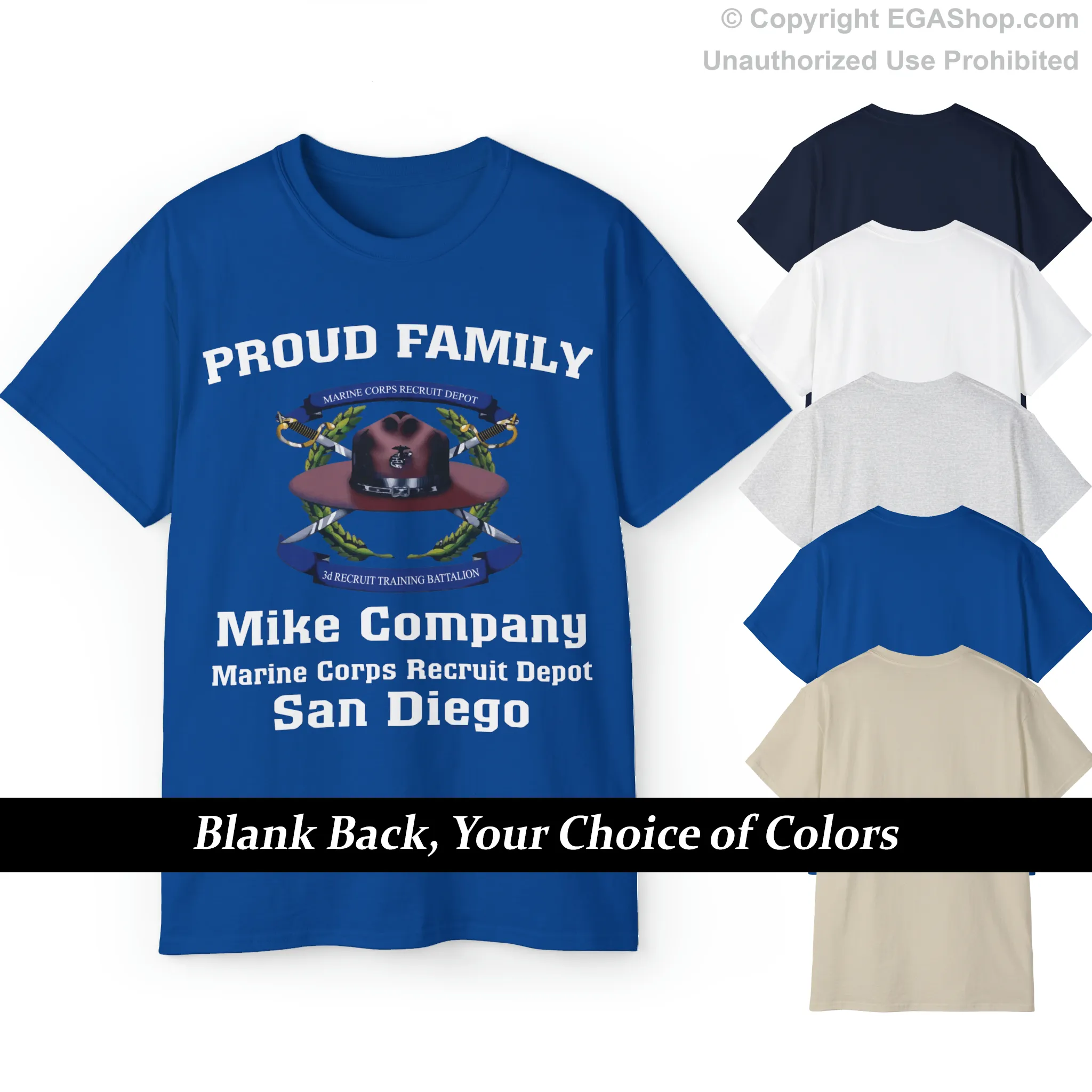 T-Shirt: Mike Co. MCRD San Diego (3rd Battalion Crest)