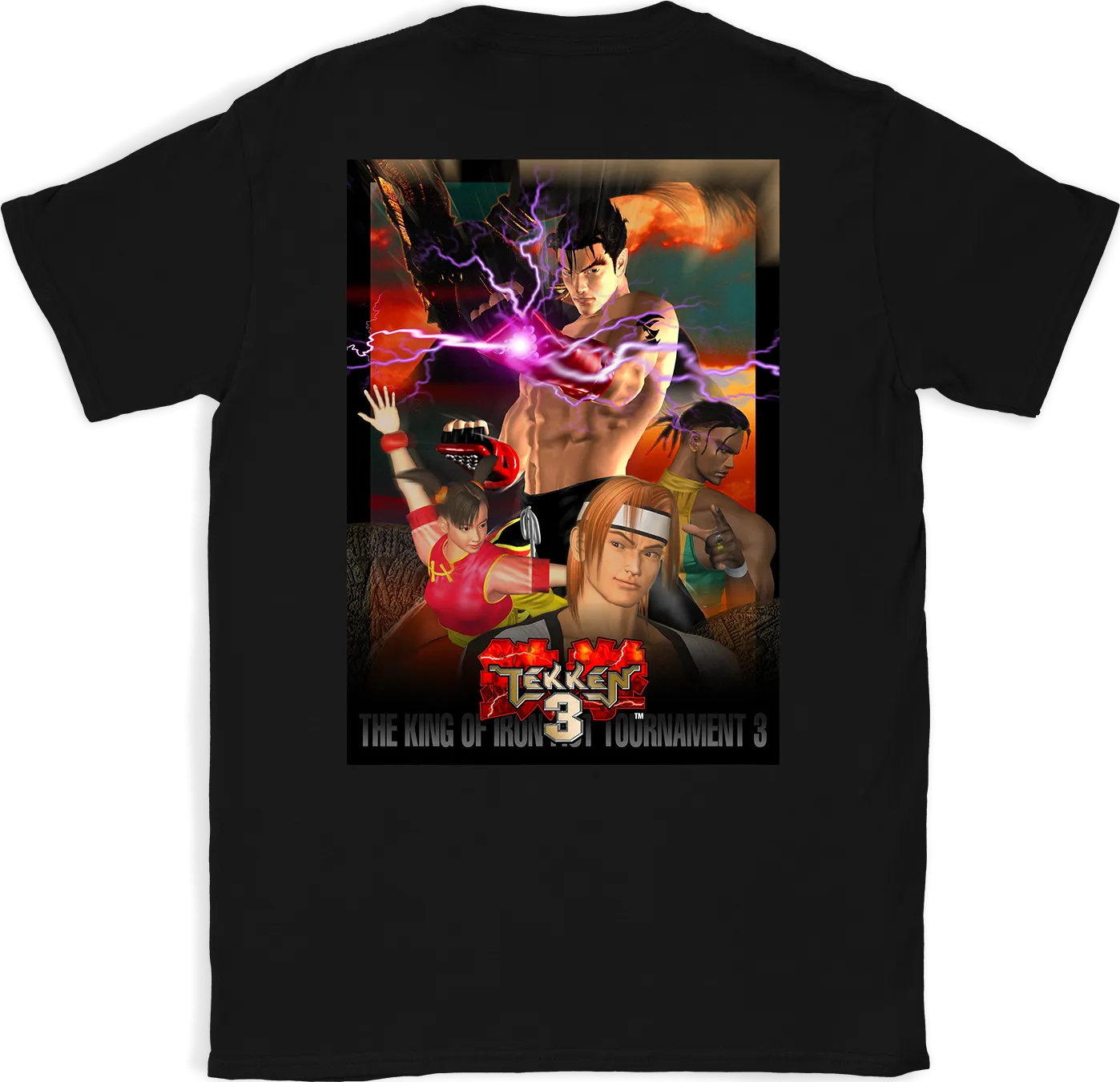 TEKKEN 'Tekken 3 Retro Poster' T-Shirt - Black