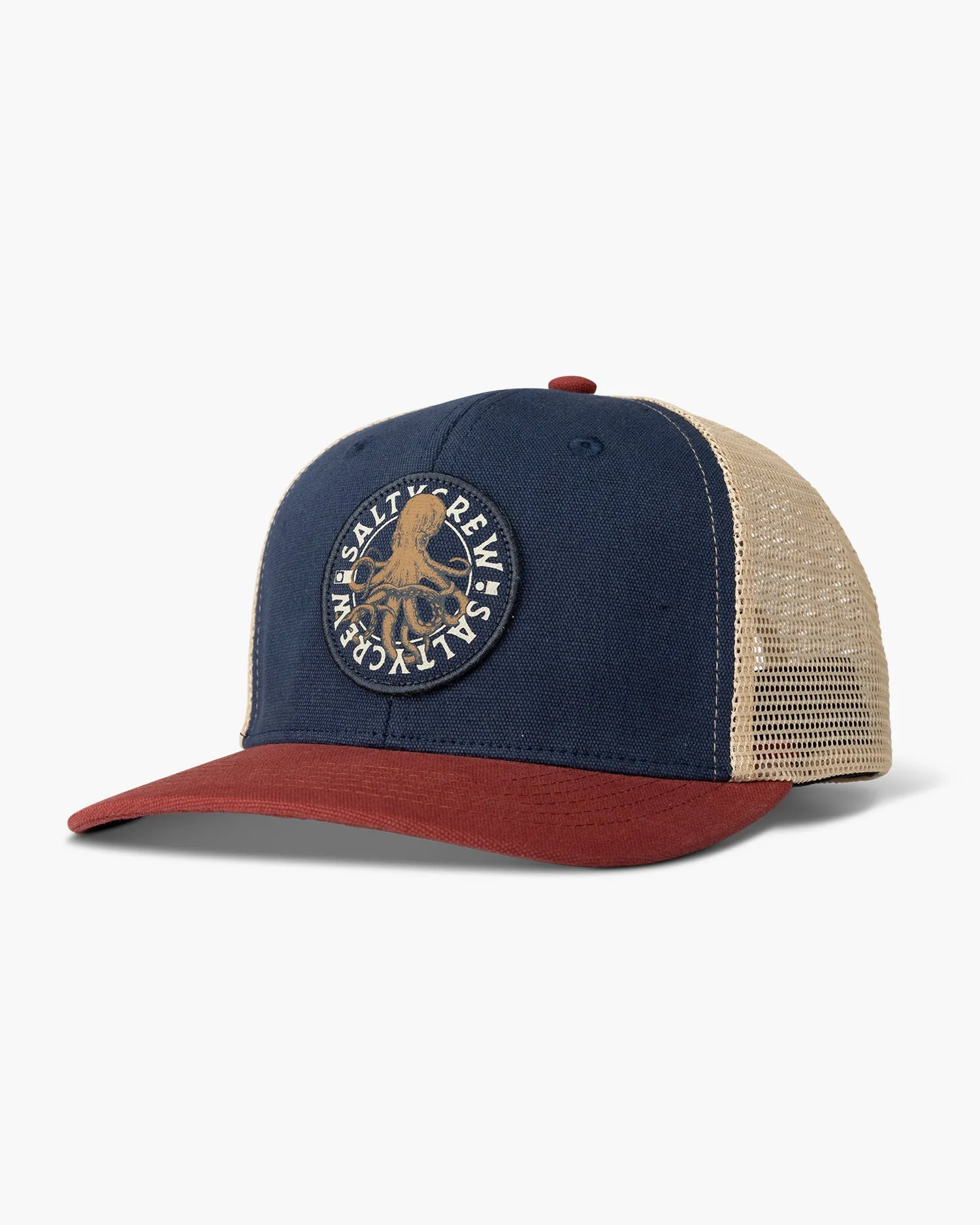 Tentacles Navy/Burgundy Retro Trucker