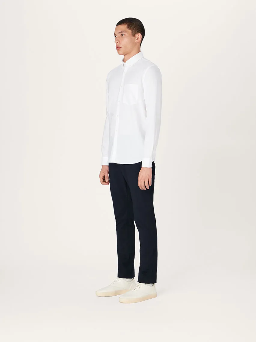 The All Day Oxford Shirt || White | Stretch Cotton