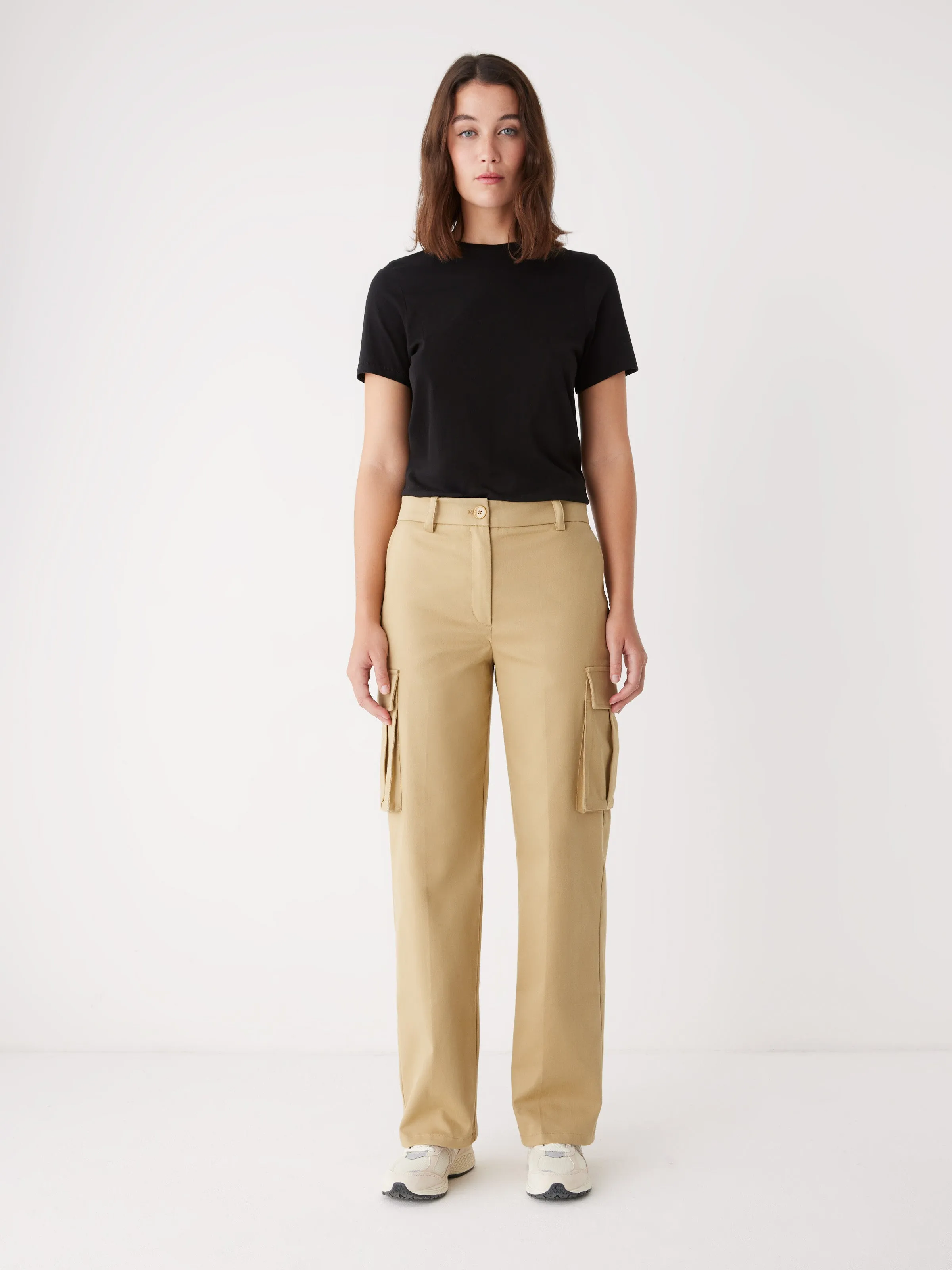 The Annie Cargo Pant in Golden Beige