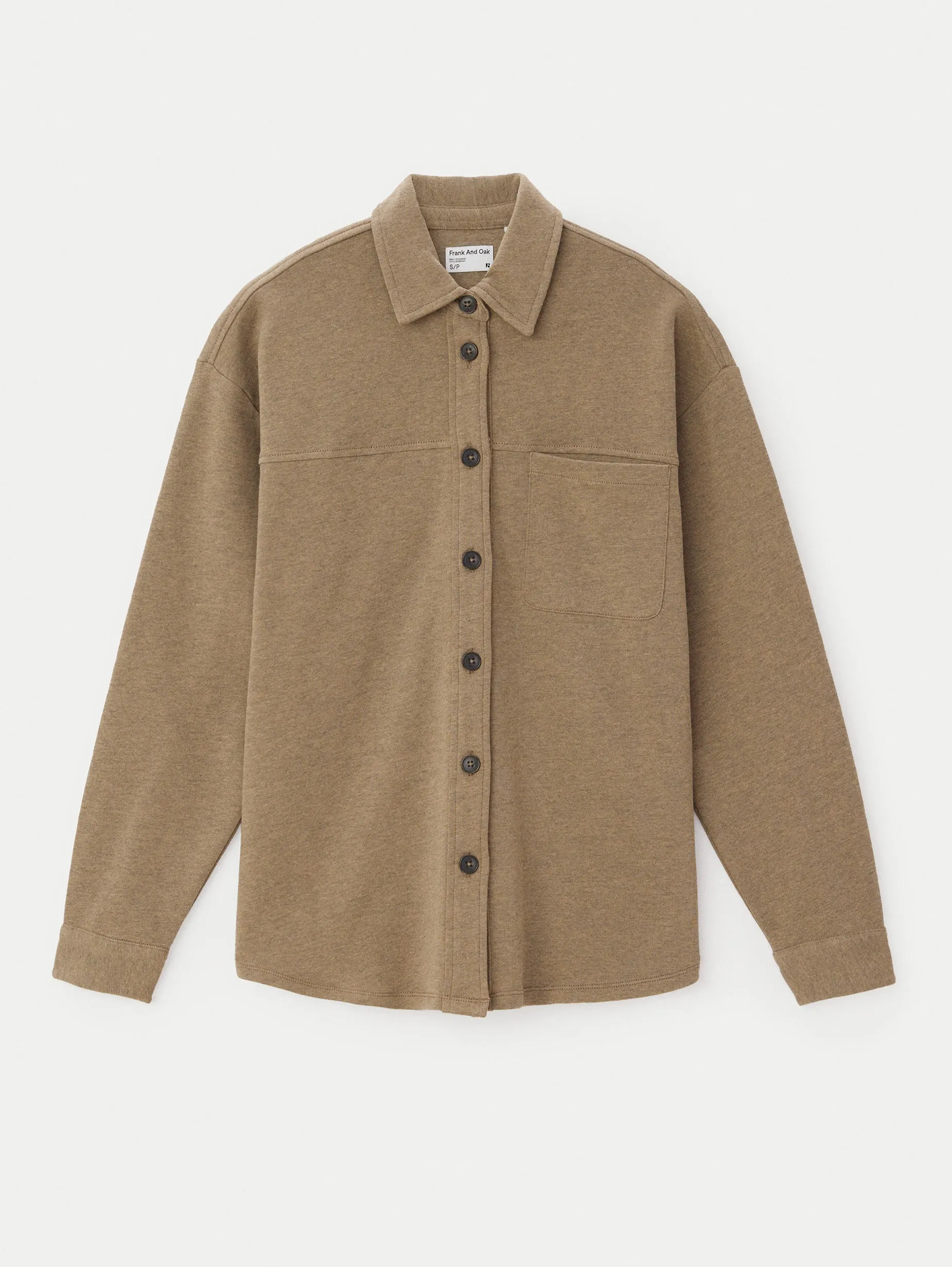 The French Terry Overshirt in Champagne