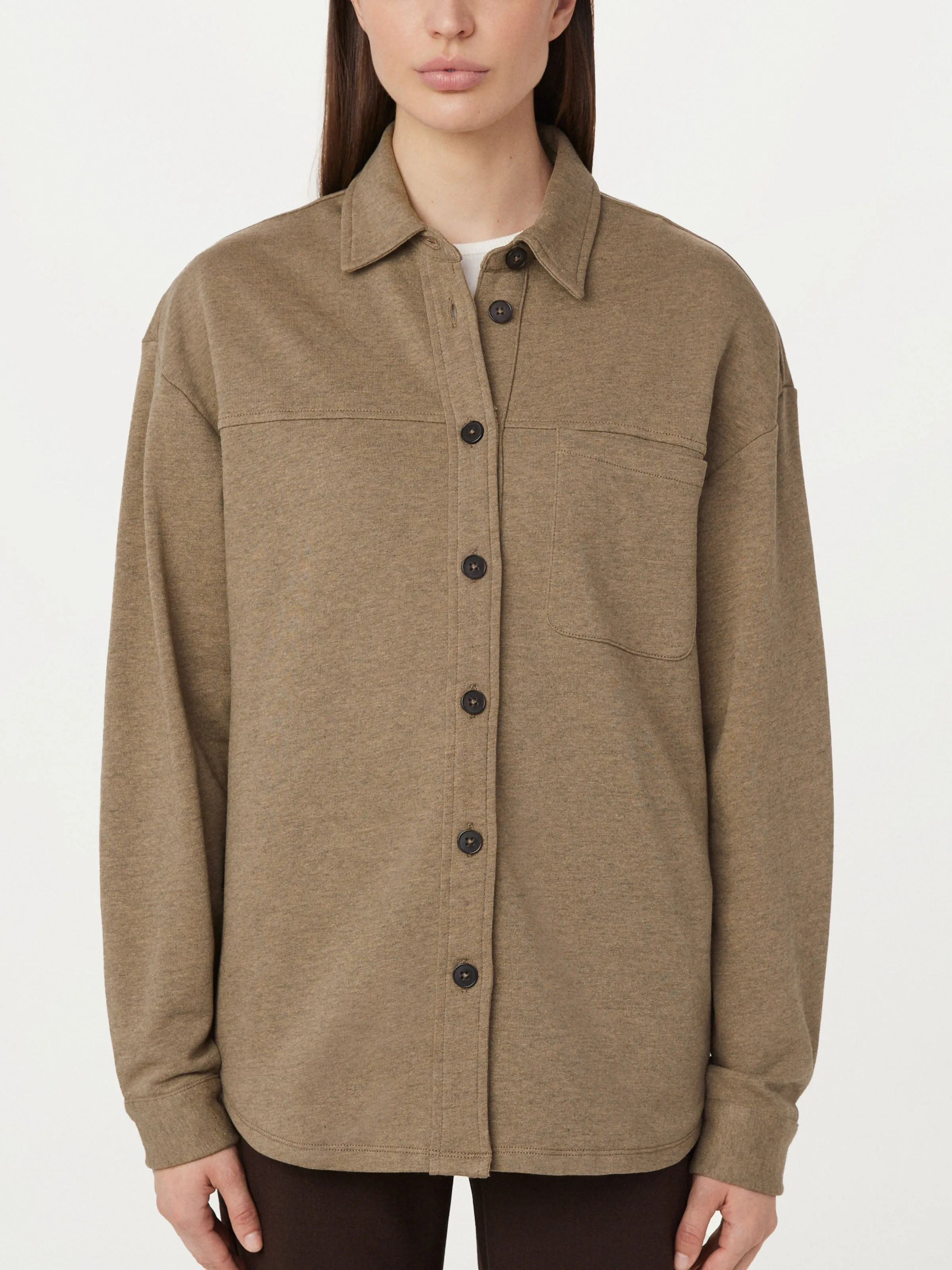 The French Terry Overshirt in Champagne