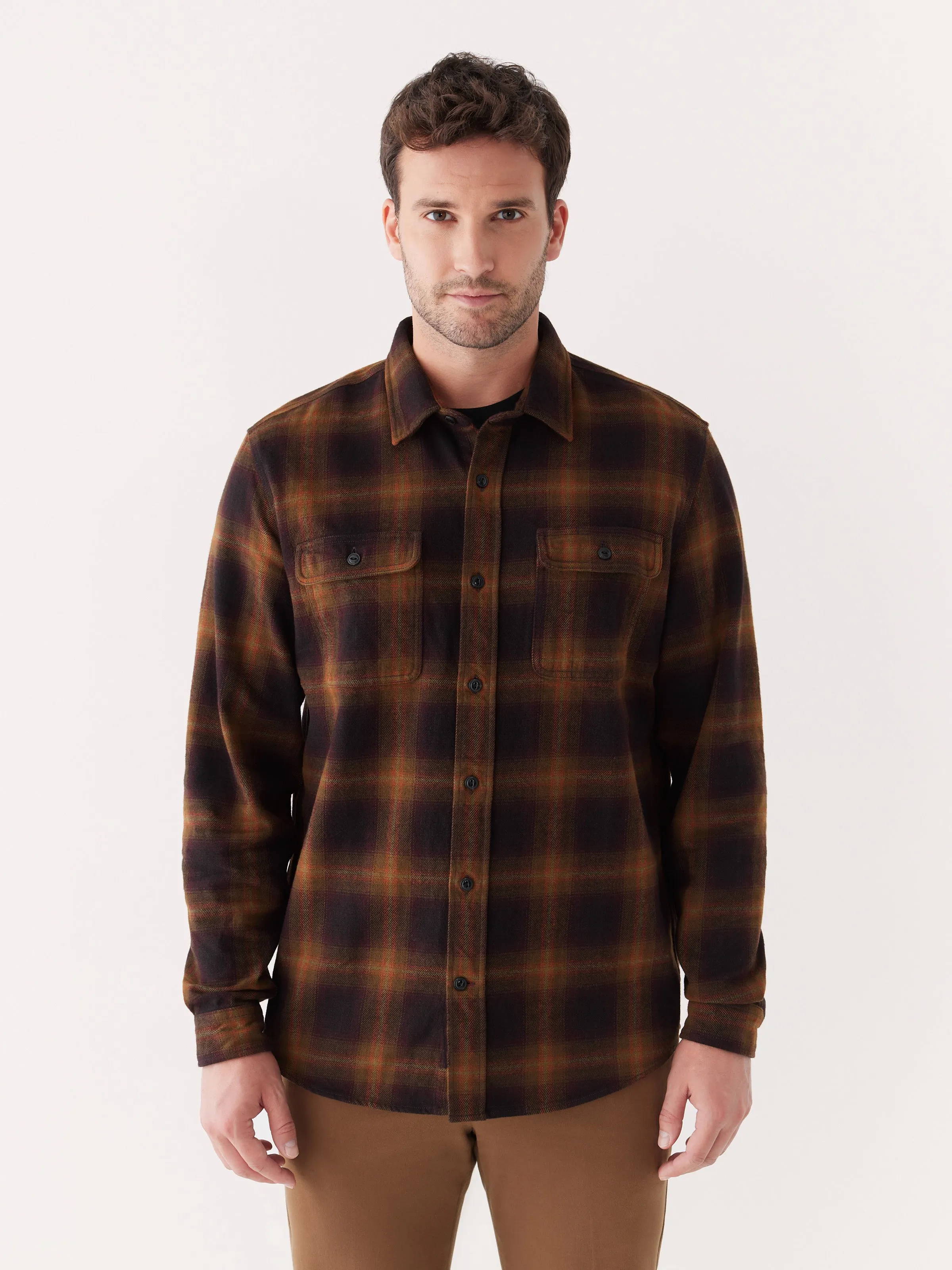 The Kapok Flannel Overshirt in Cocoa