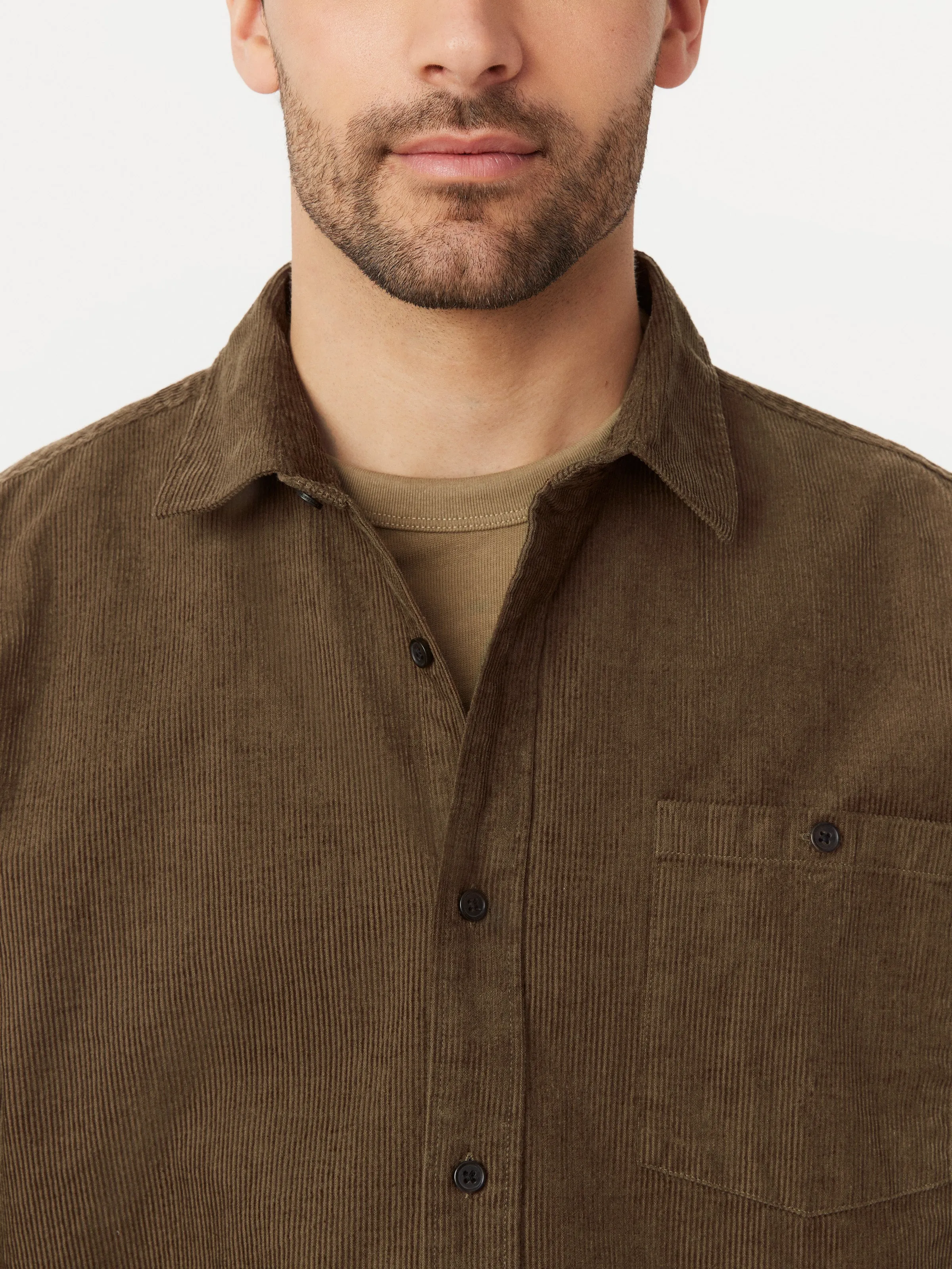 The Light Corduroy Shirt in Tuscany Green