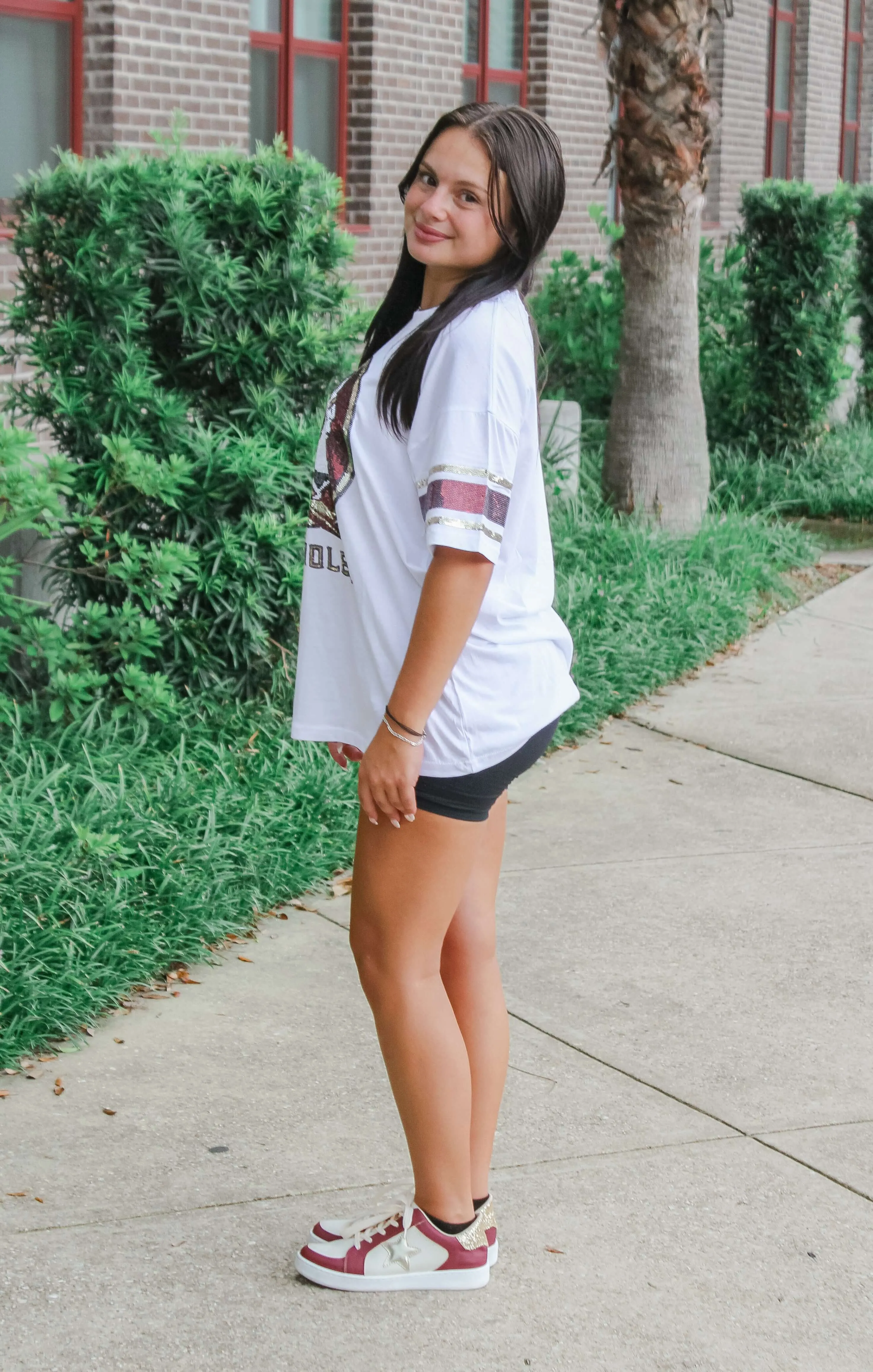 The Seminoles Sequin Grand Jersey Tee