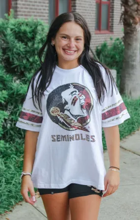 The Seminoles Sequin Grand Jersey Tee