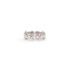 Tiffany & Co Platinum & Diamond Schlumberger 16 Stone Ring