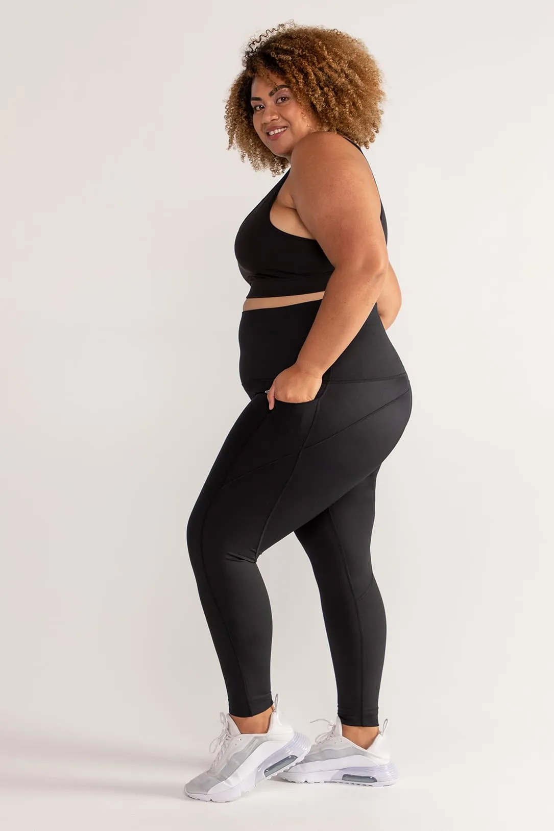 Training Pocket Full Length Tight - Black