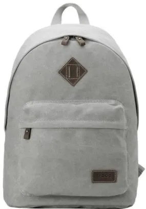 Troop London Organic Cotton Causal Day Backpack | Ash Grey