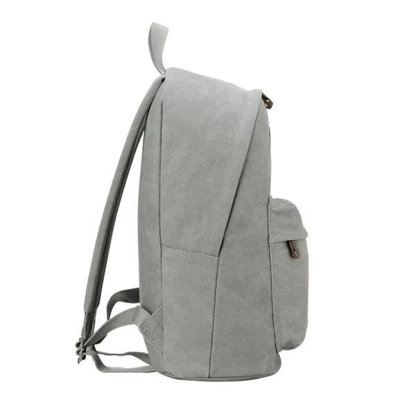 Troop London Organic Cotton Causal Day Backpack | Ash Grey