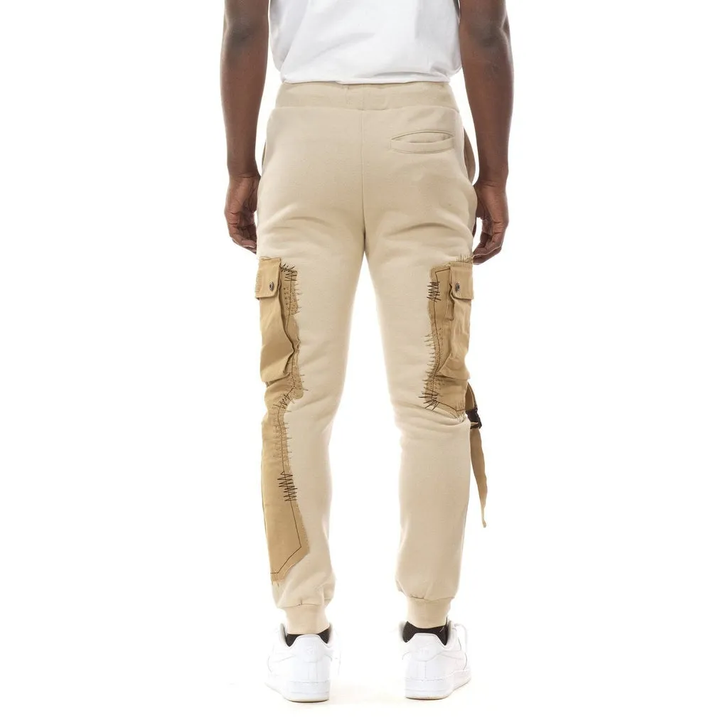 Utility Fashion Fleece Joggers - Light Khaki