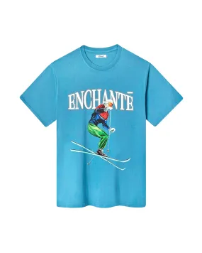 Vintage Skier Tee | Aqua