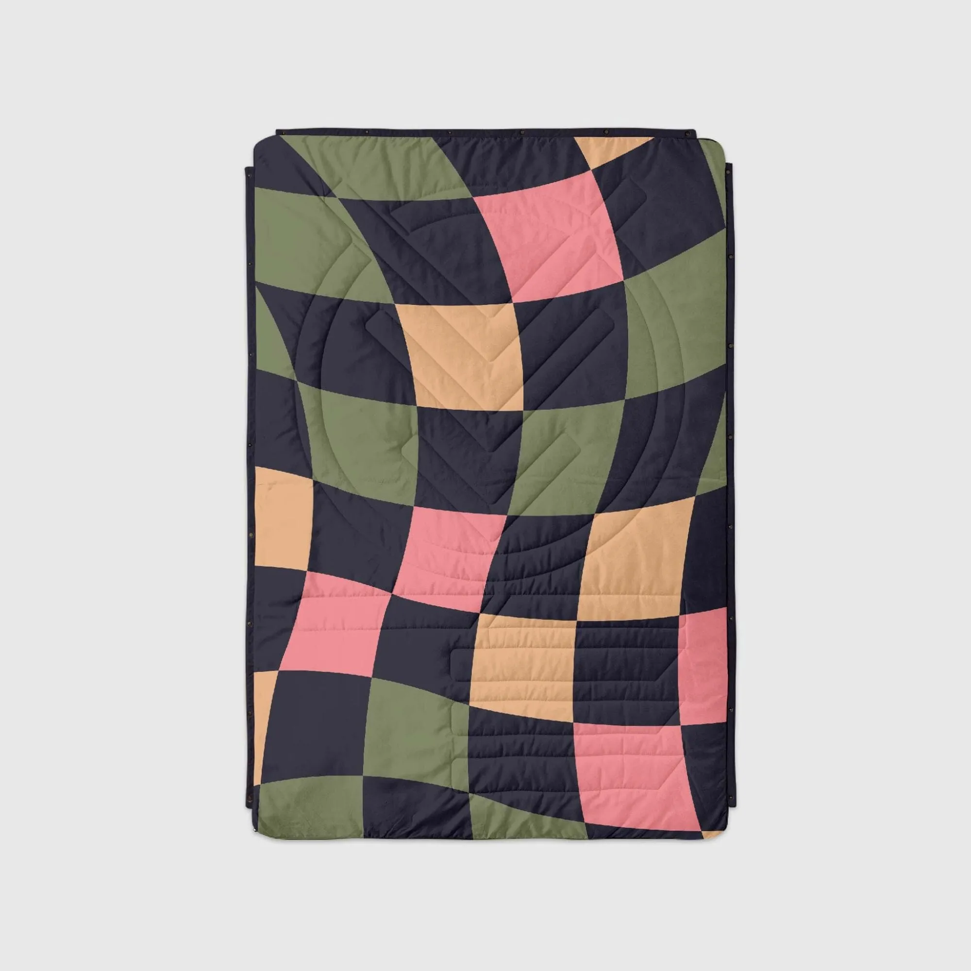 VOITED Fleece Outdoor Camping Blanket - Wavecheck