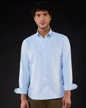 Washed Oxford Shirt - Light Blue