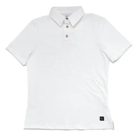 White Slub S/S Polo