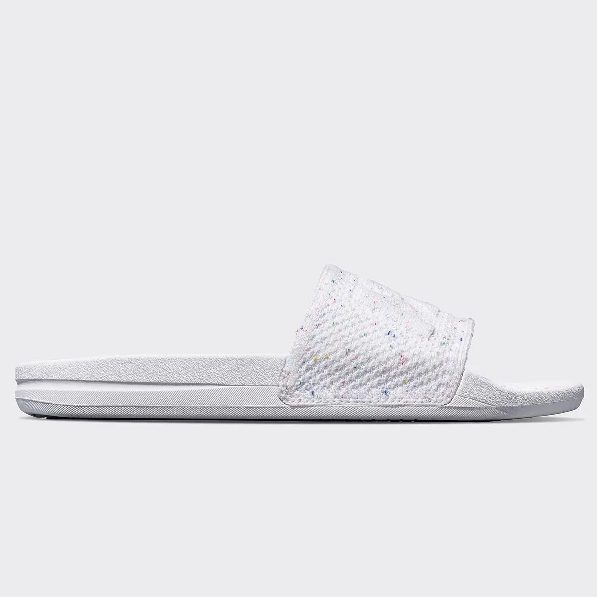 Women's Big Logo TechLoom Slide White / Confetti