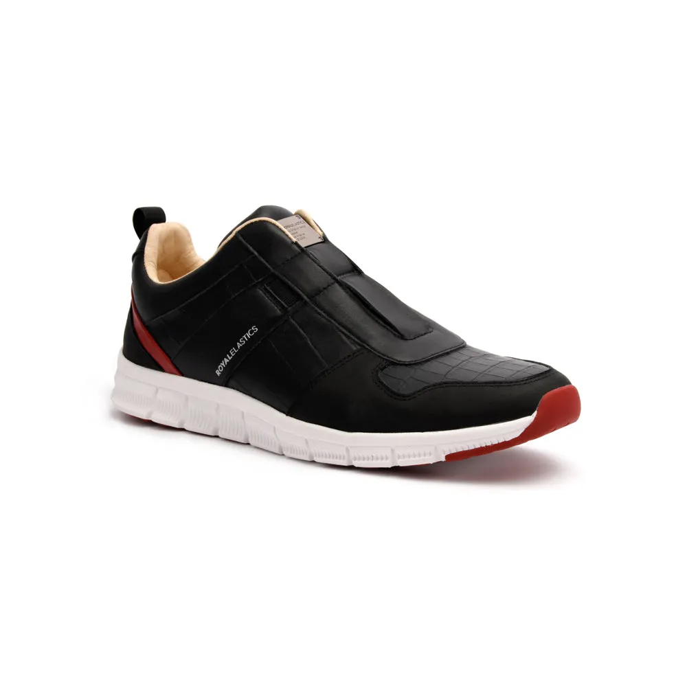 Women's Rider Black Red Blue Leather Sneakers 91184-915